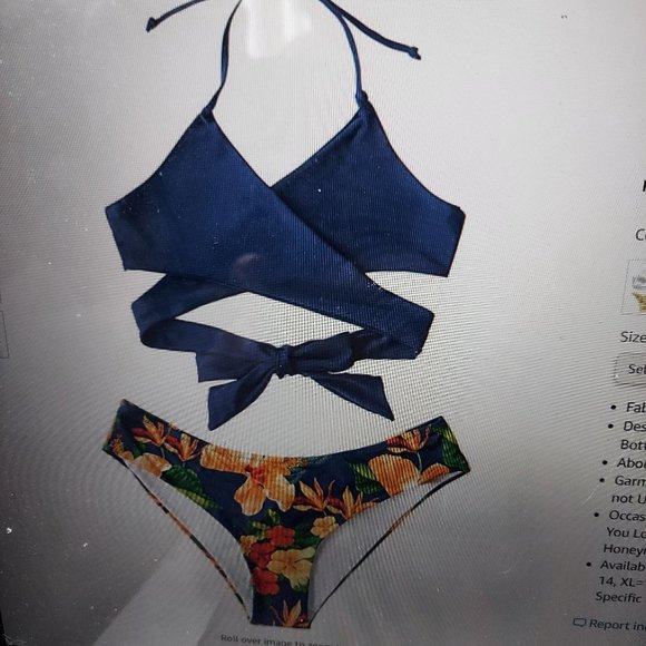 Ruuhee Wrap Bathing Suit NWT - Picture 7 of 7